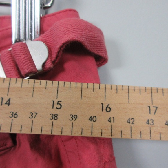 Lulu B Capri Pants Women 6 Pink Bratz Buckle Cargo Crop Low Rise Cinch Baggy 312 - Picture 10 of 14